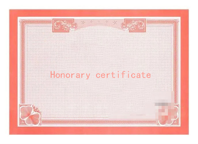 Certificate of Honor III