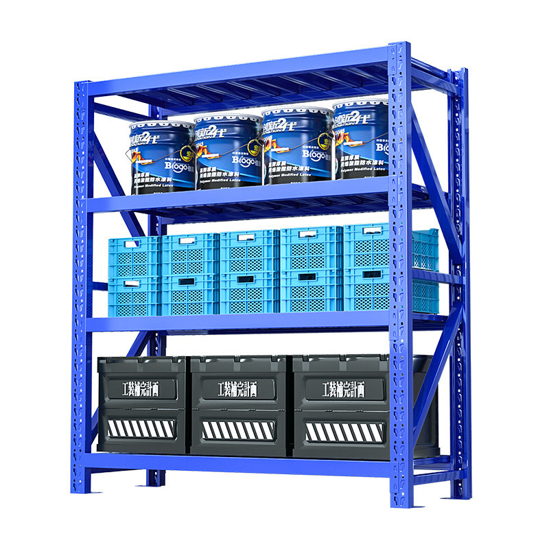 Four-layer display rack for storage shelves for shelves and warehouses